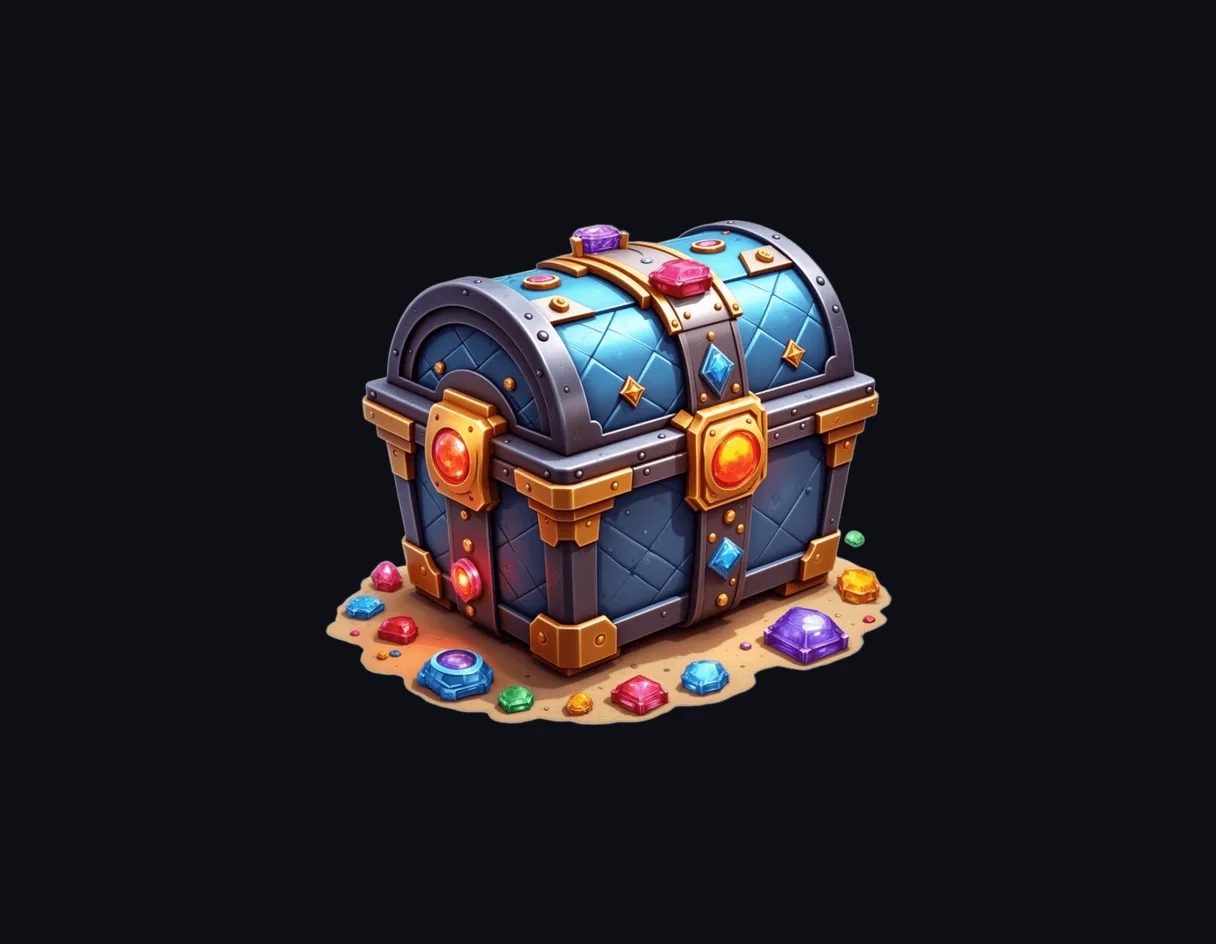 Example image: jeweled treasure chest