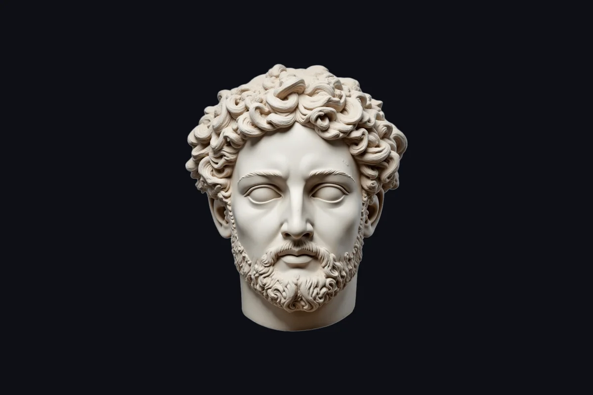 Example image: classical marble bust for 3D printing